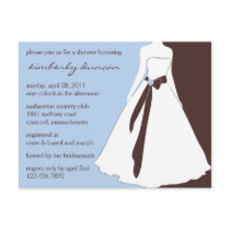 Wedding Gown Bridal Shower Invite