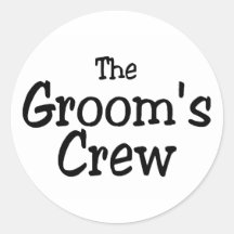 Wedding Grooms Crew Stickers