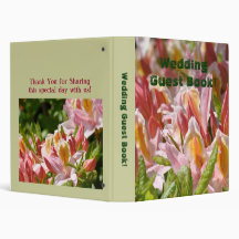 Wedding Guest Book! custom binder Floral wedding