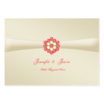 Wedding Guestbook Cards Ivory with Pearl & Ruby Business Card Template