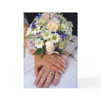 Wedding Hands  Greeting Cards by frugalbride