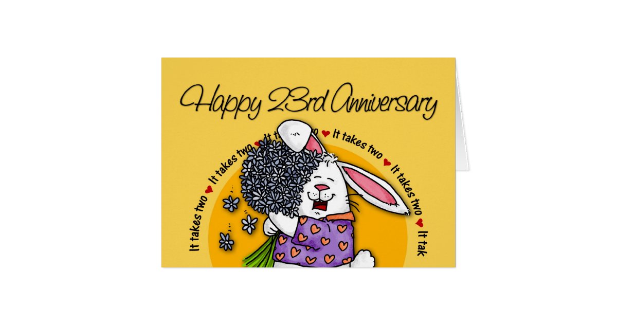 wedding-happy-23rd-anniversary-card-zazzle