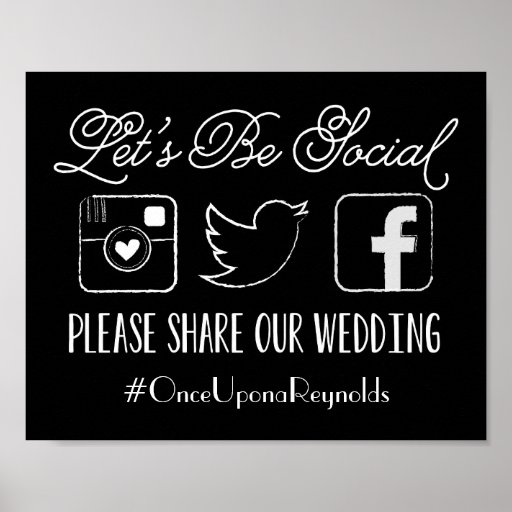 wedding-hashtag-sign-choose-your-color-poster-zazzle