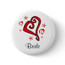 Wedding Heart buttons