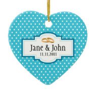 Wedding Heart Ornament ornament