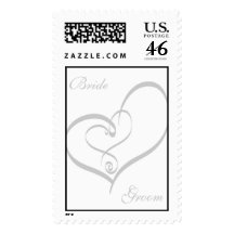 Wedding Heart Postage Stamp