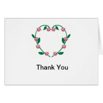 Wedding Heart Wreath cards