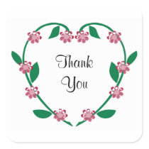 Wedding Heart Wreath stickers