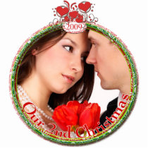 Wedding Hearts Our 2nd Christmas photo sculptures by samack Wedding Hearts Our 2nd Christmas photo sculptures