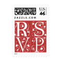 Wedding Hearts RSVP postage by White_Wedding Wedding Hearts RSVP postage