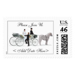 Wedding Horse and Carriage Postage Stamp