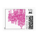 WEDDING HOT PINK CHANDELIER WEDDING STAMPS