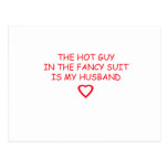 WEDDING HUSBAND STUFF POST CARD