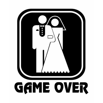 Wedding Icon Game Over T Shirt