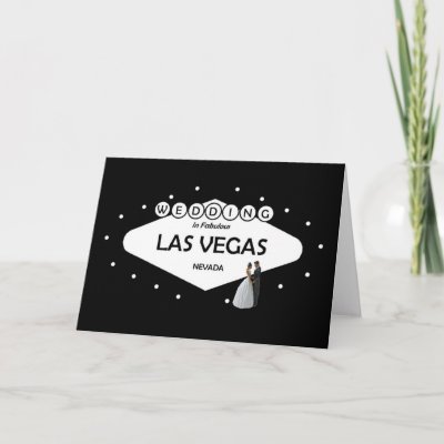 WEDDING In Fabulous Las Vegas B&G Card