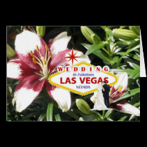 Wedding In Fabulous Las Vegas Bride & Groom Card cards