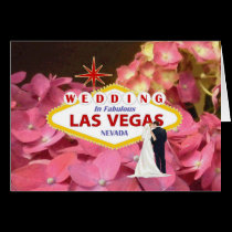 Wedding In Fabulous Las Vegas Bride & Groom Card cards