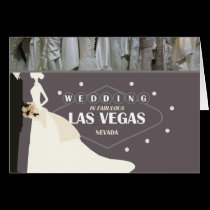 WEDDING IN FABULOUS LAS VEGAS BRIDE & GROOM Card