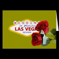 Wedding In Fabulous Las Vegas Bride & Groom on Red cards