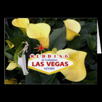 Wedding In Fabulous Las Vegas Card cards