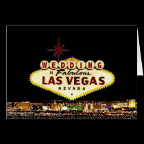 WEDDING IN FABULOUS LAS VEGAS Card cards