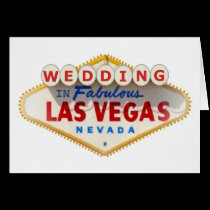 WEDDING IN FABULOUS LAS VEGAS CARD