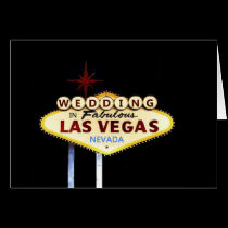 WEDDING IN FABULOUS LAS VEGAS Card cards