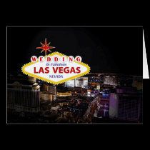 WEDDING IN FABULOUS LAS VEGAS Card cards