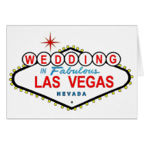Wedding In Fabulous Las Vegas Card