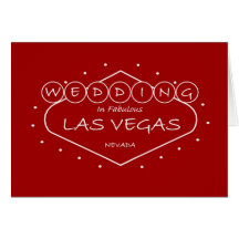 WEDDING In Fabulous Las Vegas Card