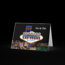 WEDDING In Fabulous Las Vegas Card, Save the Date cards