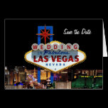 WEDDING In Fabulous Las Vegas Card, Save the Date cards