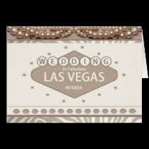 Wedding In Fabulous Las Vegas Card, with beautiful