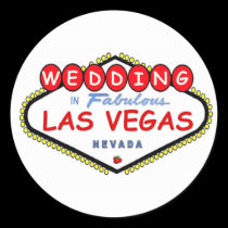 WEDDING In Fabulous Las Vegas Cherry logo sticker