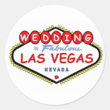 WEDDING In Fabulous Las Vegas Cherry logo sticker