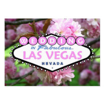 WEDDING In Fabulous Las Vegas Chubby Cards business cards