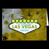 WEDDING IN FABULOUS LAS VEGAS FLORAL Card cards