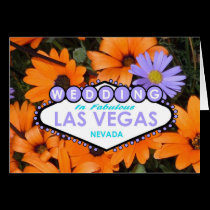 WEDDING IN FABULOUS LAS VEGAS FLORAL Card cards