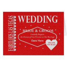 WEDDING In Fabulous Las Vegas One Love One Heart C Cards