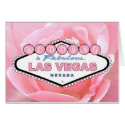 Wedding in Fabulous Las Vegas Pink Rose Card by vegasdusoleil Wedding in Fabulous Las Vegas Pink Rose Card