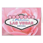 Wedding in Fabulous Las Vegas Pink Rose Card