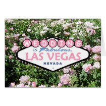 WEDDING In Fabulous Las Vegas Pink Roses Card by vegasdusoleil WEDDING In Fabulous Las Vegas Pink Roses Card