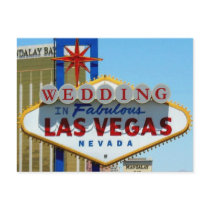 WEDDING In Fabulous Las Vegas Post Card postcards