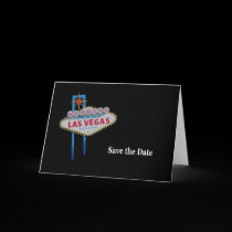 Wedding  in Fabulous Las Vegas Save the Date Card