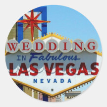 WEDDING IN FABULOUS LAS VEGAS Sticker