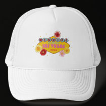 Wedding In Las Vegas Floral Hat hats