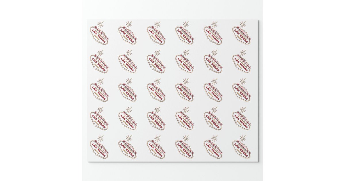 WEDDING IN LAS VEGAS RED LOGO WRAPPING PAPER | Zazzle