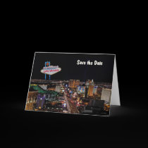 Wedding in Las Vegas "Save the Date" Card