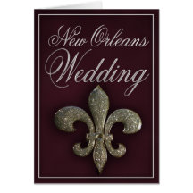 Wedding in New Orelans Greeting Card