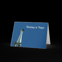 Wedding in Vegas Announcement Card